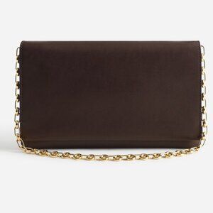 Madewell Brown Leather Chain Strap Shoulder Bag